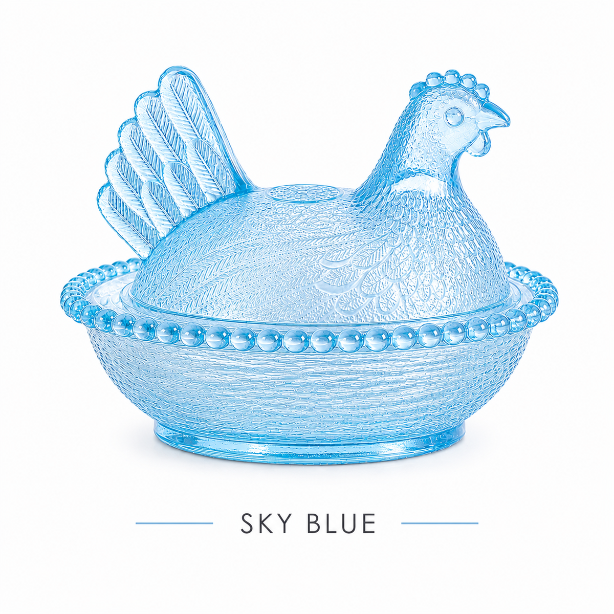 Alerra® Vintage Hen on Nest Glass Dish