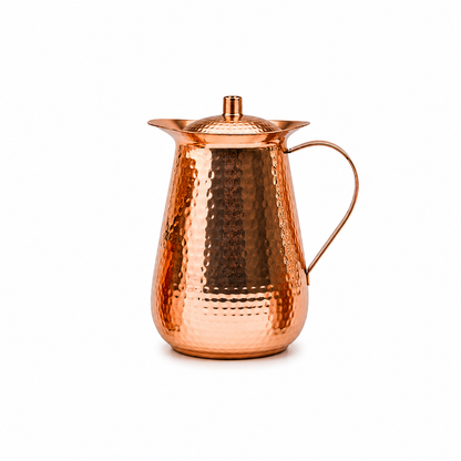 Alerra™ 70 Oz Solid Copper Hammered Pitcher Set