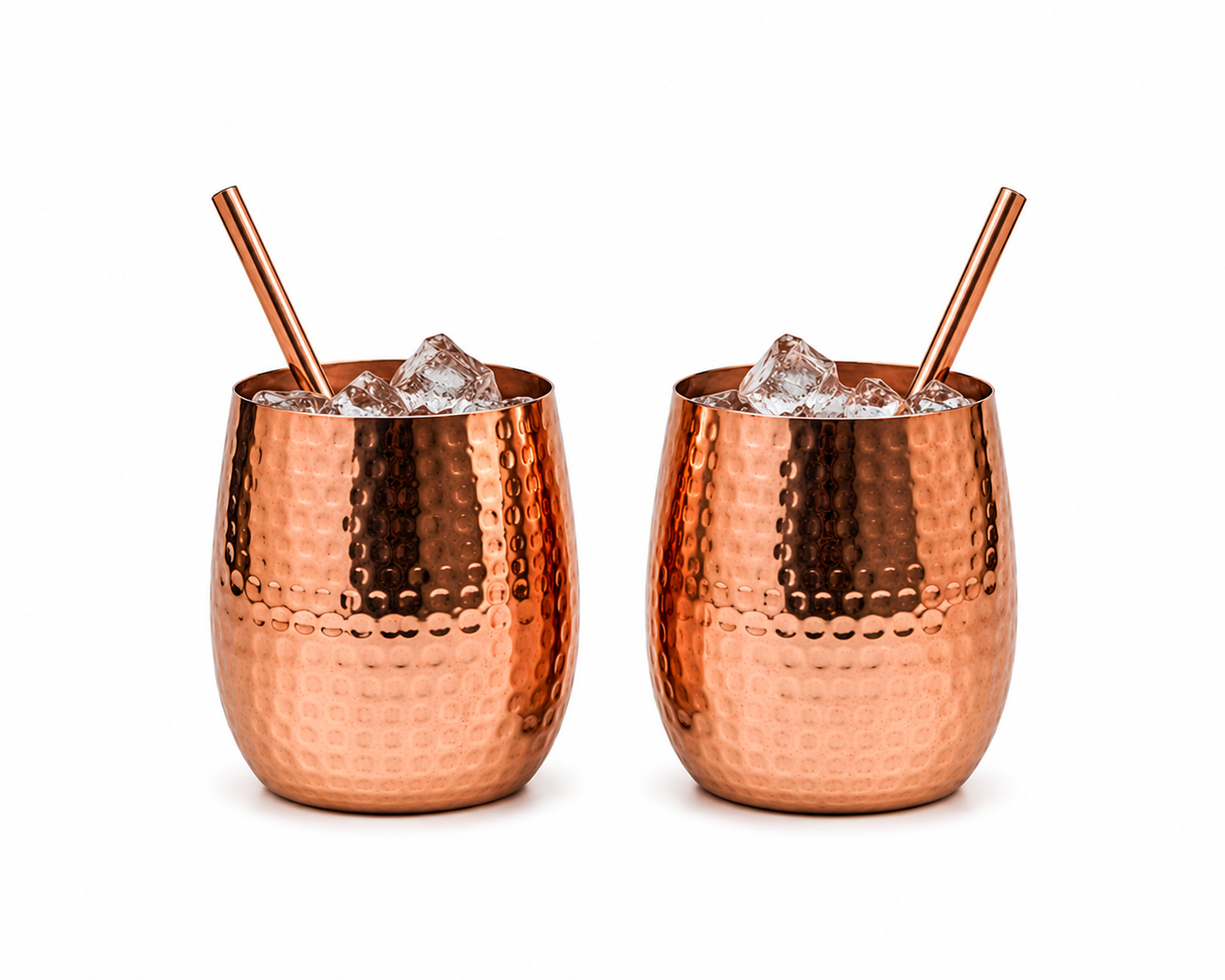Alerra™ 70 Oz Solid Copper Hammered Pitcher Set