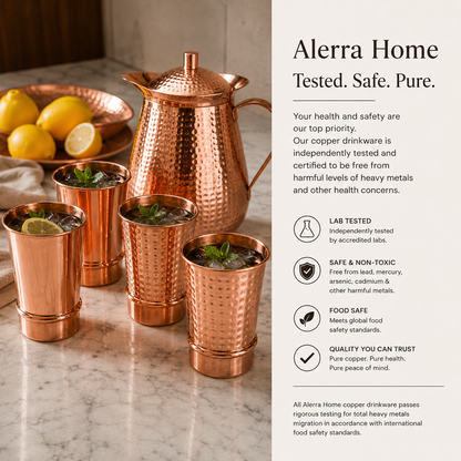 Alerra™ Pure Copper Tumbler Set (Set of 4)
