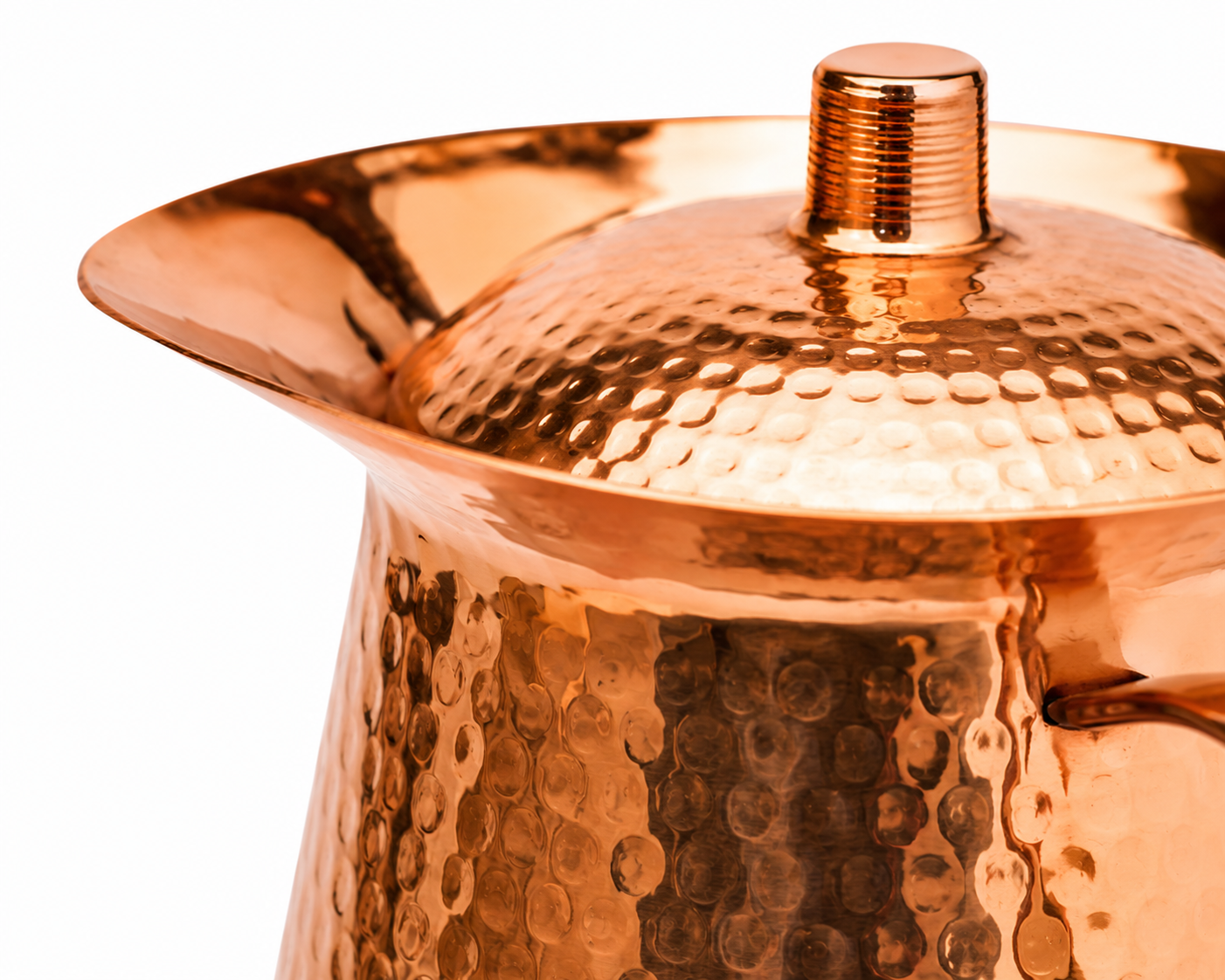 Alerra™ 70 Oz Solid Copper Hammered Pitcher Set