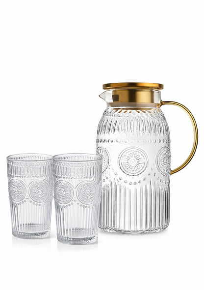 Alerra Sunstone 13 Oz Vintage Glassware Set (Set of 2)