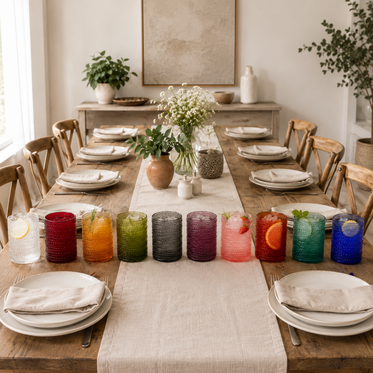 Alerra 13 Oz Vintage Glassware (Set of 6)