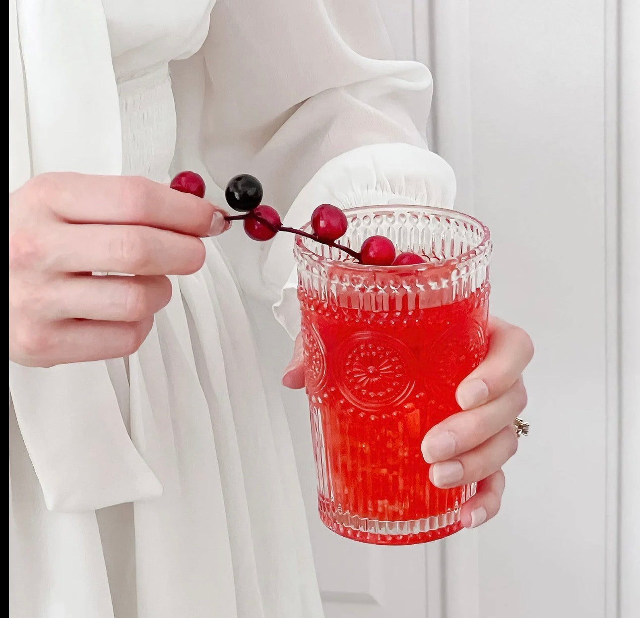 Alerra Sunstone 13 Oz Vintage Glassware Set (Set of 2)