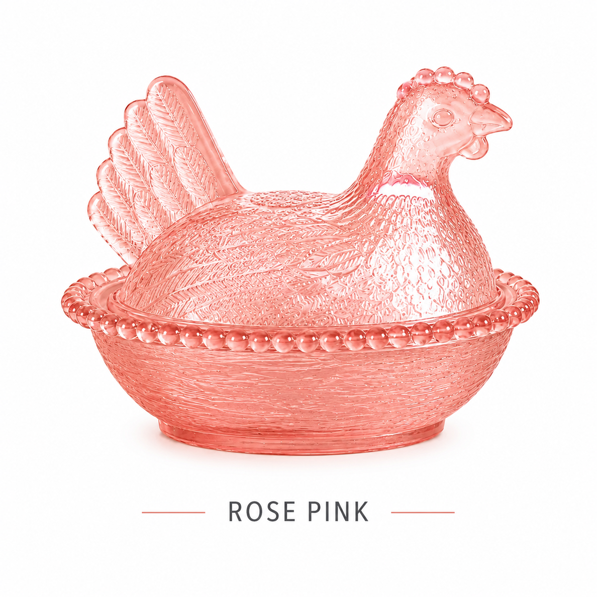 Alerra® Vintage Hen on Nest Glass Dish