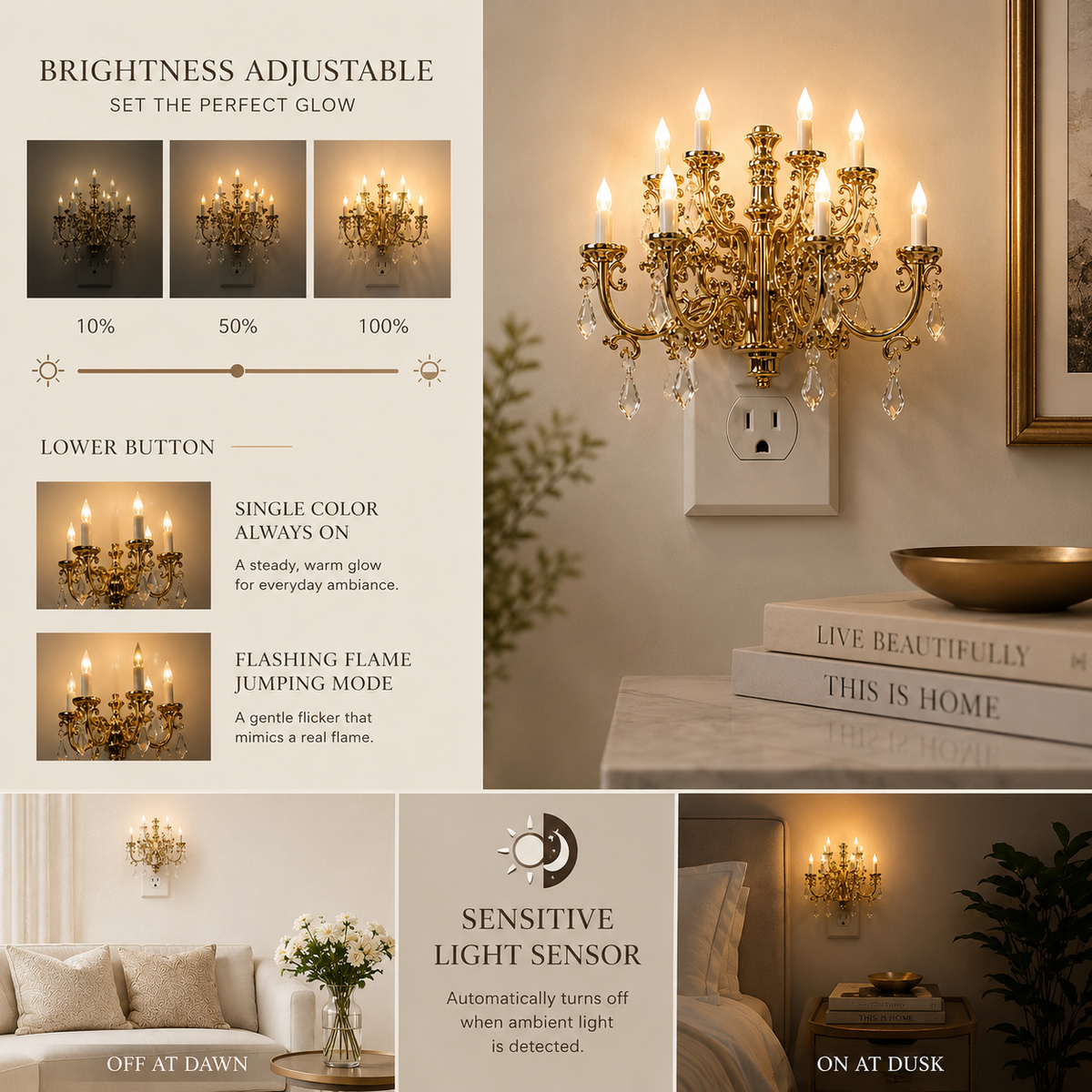 Alerra® Vintage Chandelier Night Light