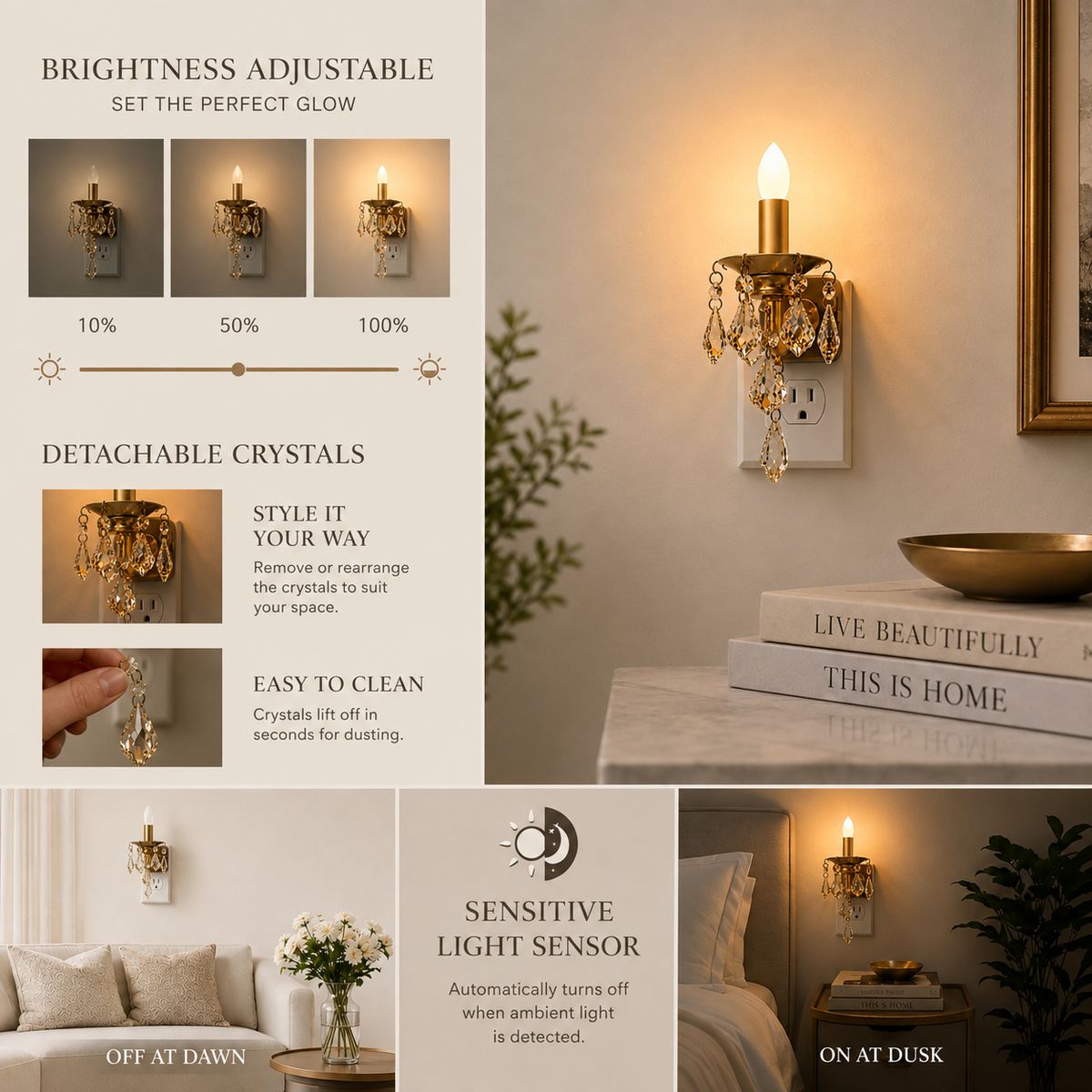 Alerra® Candle Flame Night Light